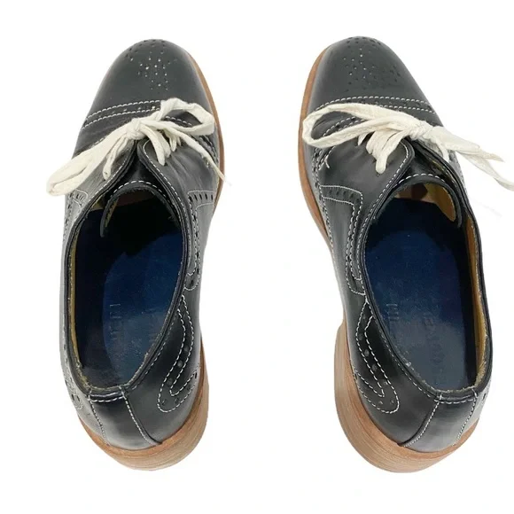 FLORSHEIM x ESQUIVEL Black Leather Oxford Shoes 6 $600